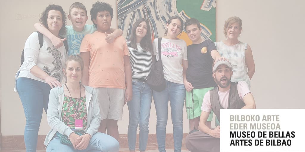Participantes en talleres de Arteterapia en el Museo Bellas Artes Bilbao